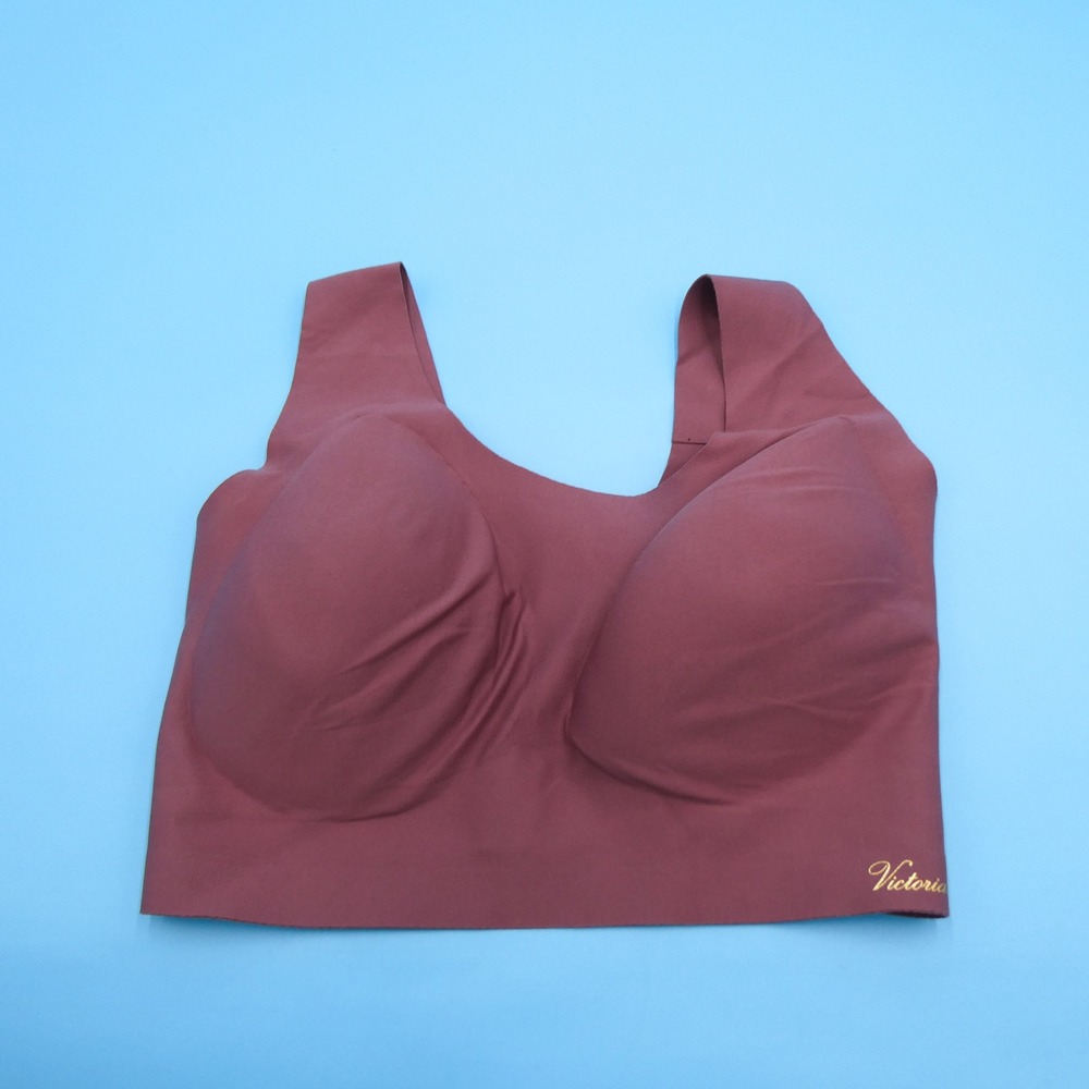 Victoria's Secret Bralette Womens Large - XXL Seamless Lounge Mauve Pink Stretch
